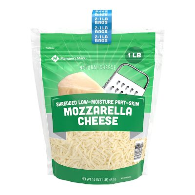 Member's Mark Part-Skim Shredded Mozzarella Cheese (16 oz., 2 pk.) - Sam's  Club