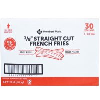 Member's Mark 3/8" Straight Cut French Fries, Frozen (30 lbs.)