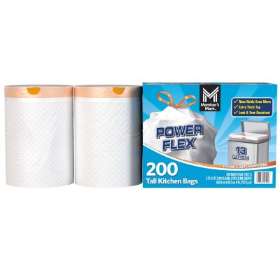 Tall Kitchen Superflex Trash Bags 13 Gallon - Best Yet Brand