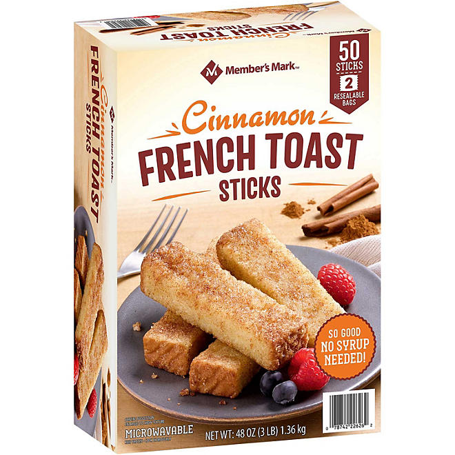 Member's Mark Cinnamon French Toast Sticks, Frozen 50 ct.