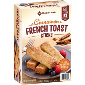 Member's Mark Cinnamon French Toast Sticks, Frozen 50 ct.