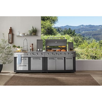 Member S Mark 3 Piece Modular Outdoor Kitchen 5 Burner Grill Sam S Club