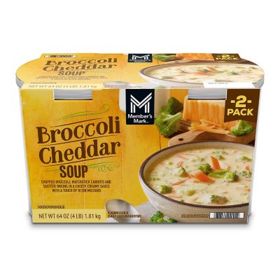 Member S Mark Broccoli Cheddar Soup 2 Pk Sam S Club