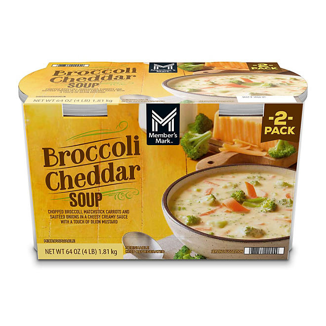 Member's Mark Broccoli Cheddar Soup 2 pk.