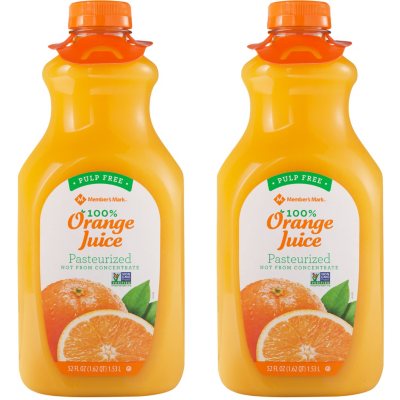 Pet 100% Pure Orange Juice - 1 gallon jug - Sam's Club