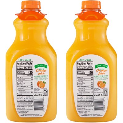 Member s Mark 100 Orange Juice Pulp Free 52 fl. oz. 2 pk. Sam s Club