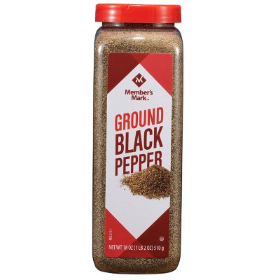iSpice | Black Pepper Grinder | 18 oz | Gourmet Spice | Kosher | Halal | Robust Flavor