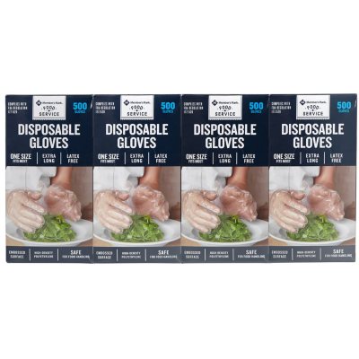 Clean Ones 500 Count Disposable Gloves One Size Fits All Food Handling A68 for sale online 