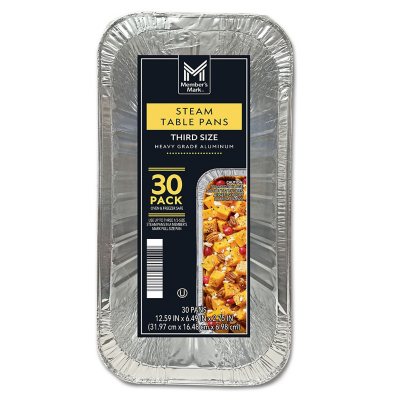 Sheet Pan Aluminum 1/8 Size 10x6, Aluminum, Silver, Pack of 8 