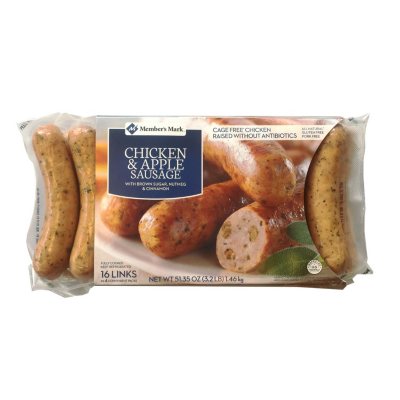 Member S Mark Chicken Apple Gourmet Sausage 16 Links Sam S Club