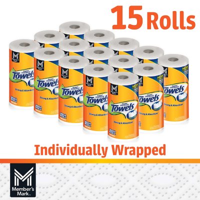 Member's Mark Super Premium Paper Towels 15 Rolls 150 Sheets per Roll