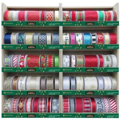 Member's Mark Premium Wired Holiday Ribbon (Assorted Colors and 