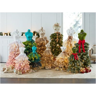 christmas tree dress mannequin