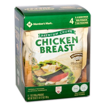 Member's Mark Premium Chunk Chicken Breast (7 oz., 4 ct.) Sam's Club