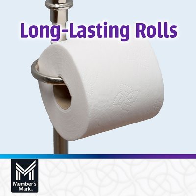 Member S Mark Ultra Premium Soft And Strong Bath Tissue 2 Ply Large Roll Toilet Paper 235 Sheets 45 Rolls Sam S Club
