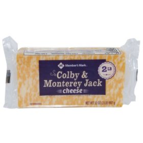 Member's Mark Colby and Monterey Jack Cheese Chunk 2 lbs.