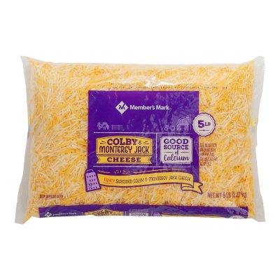 Member's Mark Colby Jack Cheese, Fancy Shred (5 lbs.) Sam's Club