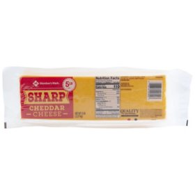 Member's Mark Sharp Cheddar Cheese Block (5 lbs.)
