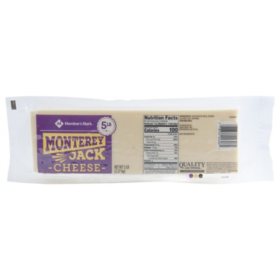 Member's Mark Monterey Jack Cheese Block (5 lbs.)