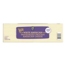 Member's Mark White American Cheese Slices 160 slices, 5 lbs.