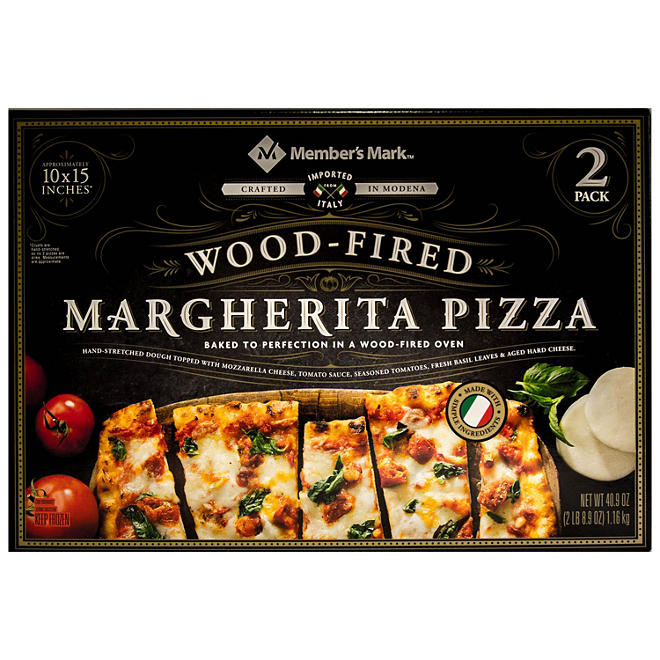 Member's Mark 10 "x 15" Wood Fired Margherita Pizza (2 pk.)