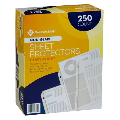 Samsill Heavyweight Clear Mini Binder Sheet Protectors Top Loading 7 Hole 5.5 x 