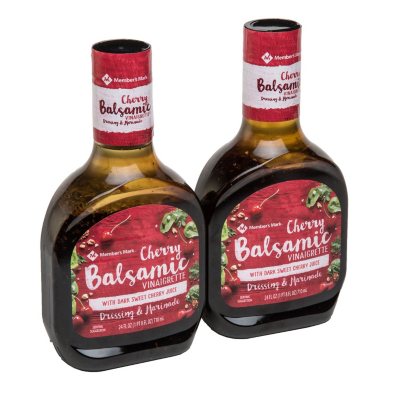 Member's Mark Cherry Balsamic Vinaigrette Salad Dressing (24 oz. ea., 2
