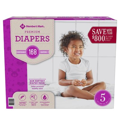 members mark newborn diapers