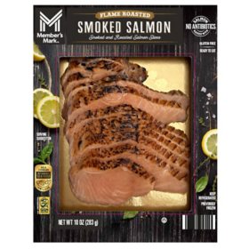 Member's Mark Smoked & Flame Roasted Salmon Slices 10 oz.