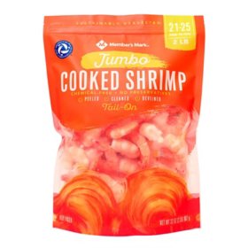 Member's Mark Jumbo Cooked Shrimp, Frozen, 2 lbs.