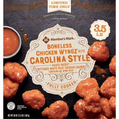 Member's Mark Boneless Chicken Wyngz with Carolina Style ...