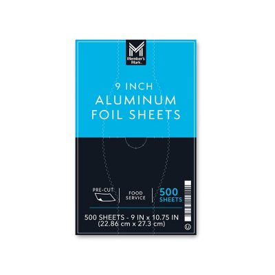 Reynolds Wrappers Pre-Cut Aluminum Foil Sheets, 12x10.75 Inches, 500 Sheets