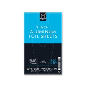 Peak Pre-Cut Aluminum Foil Sheets - 12 X 10.75 (500 Ct)