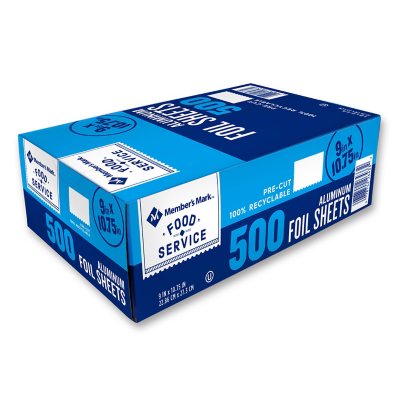 12 x 10.75 Inches Value Pack Reynolds Foodservice Aluminum Foil Sheets 500 Sheets 
