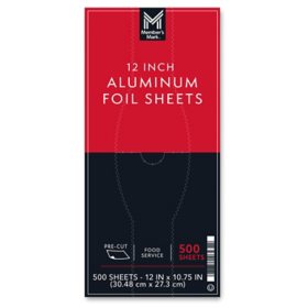 Member's Mark Foil Sheets, 12" x 10.75"  (500 ct.)