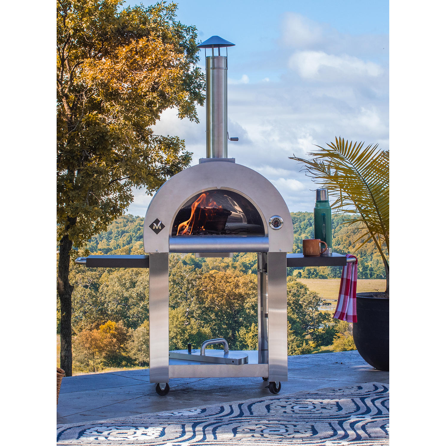 Member’s Mark P80-05 Wood-Burning Pizza Oven and Cart with Cover