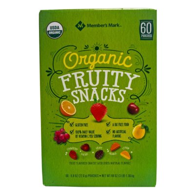 Member's Mark Organic Fruity Snacks (0.8 oz., 60 pk.) - Sam's Club