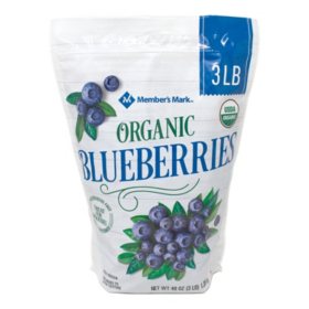 Member's Mark Organic Blueberries, Frozen, 3 lbs.