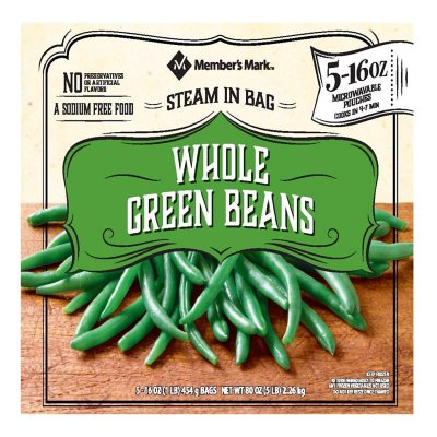 Member's Mark Whole Green Beans (16 oz. pouches, 5 ct.) - Sam's Club