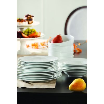 Member's Mark 24-Piece Porcelain Dinnerware Set - Sam's Club