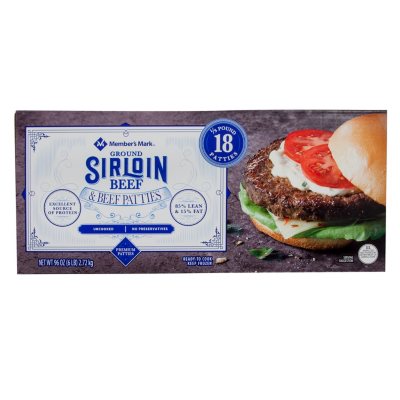 Member's Mark Sirloin Beef Patties (6 lbs.) - Sam's Club