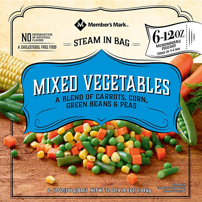 Member's Mark Mixed Vegetables  6 ct., 12 oz. bags