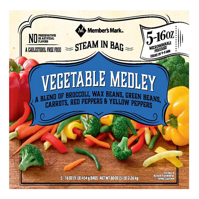 Member's Mark Vegetable Medley (16 oz. pouches, 5 count)