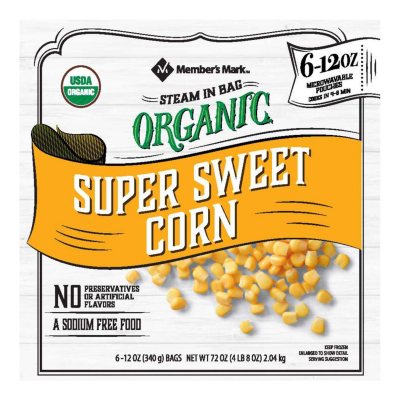 Great Value Frozen Whole Kernel Corn, 12 oz Steamable Bag