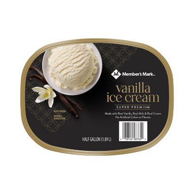 Member S Mark Super Premium Vanilla Ice Cream Half Gallon Sam S Club