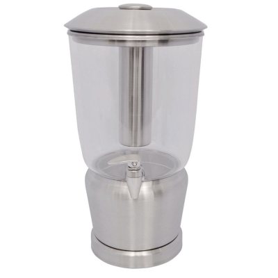 Service Ideas 3 gal BPA-Free Tritan and Stainless Steel Infusion and Ice  Chamber Beverage Dispenser