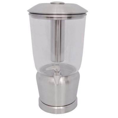 3 Gallon Plastic Beverage Dispenser with Stainless Steel Base