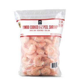 Member's Mark Cooked EZ Peel Shrimp 3 lb., 26-30 shrimp