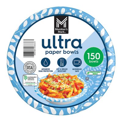 Member's Mark Ultra Soup/Salad Paper Bowls (20 oz., 150 ct.) - Sam's Club