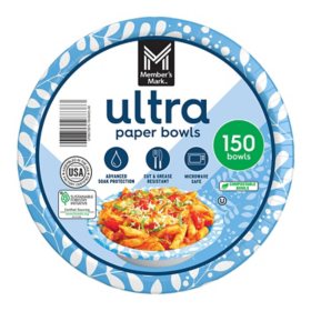 Member's Mark Ultra Soup/Salad Paper Bowls 20 oz., 150 ct.